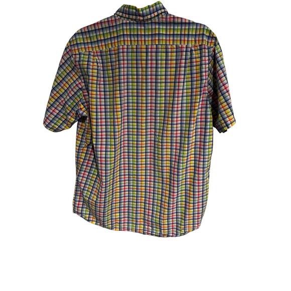 DANIEL CREMIEUX Short Sleeve Cotton Pastel Gingham Short Sleeve in Size M - Picture 2 of 6